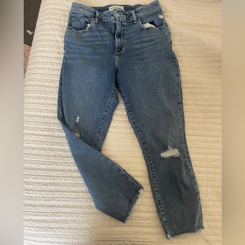 Abercrombie and forth the super skinny ankle high rise denim jeans size 30